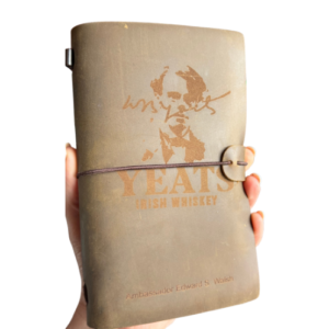 Personalised Brown Leather Notebooks - Custom Name & Message